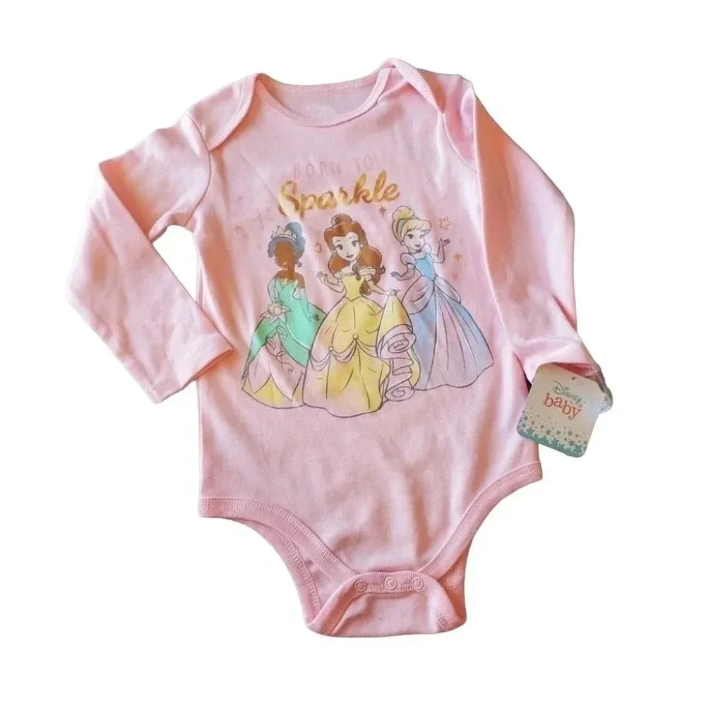 12m Princess 3piece Onesie and Bib Set